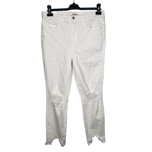 NWT L'AGENCE High Line Jean Blanc Destruct 31 - Picture 1 of 8